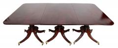 Regency Triple Pedestal Mahogany Tilting Dining Table - 4290089