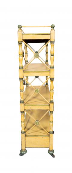 Regency Yellow Painted Etagere - 4336501