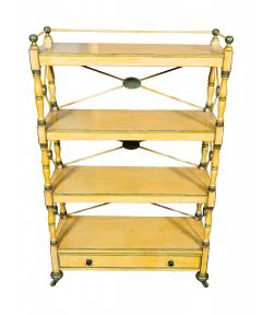 Regency Yellow Painted Etagere - 4336508