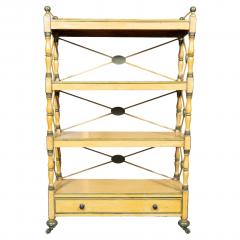 Regency Yellow Painted Etagere - 4336510