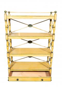 Regency Yellow Painted Etagere - 4336521
