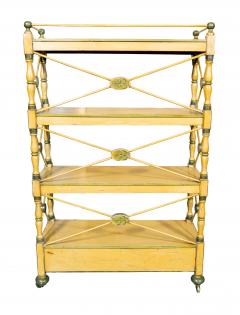 Regency Yellow Painted Etagere - 4336571