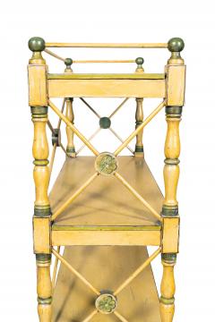 Regency Yellow Painted Etagere - 4336591