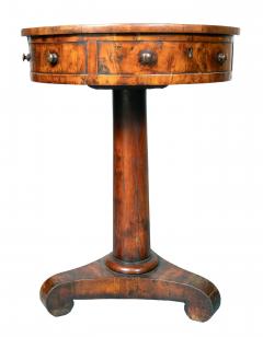 Regency Yewwood Drum Table - 4723515