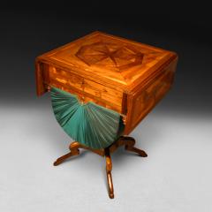Regency Yewwood Rosewood and Laburnum Work Table - 4308060