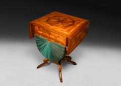 Regency Yewwood Rosewood and Laburnum Work Table - 4308062