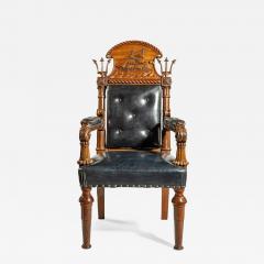 Regency nautical chair made for the Alliance Assurance company - 2693740