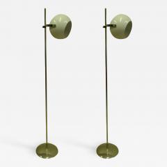 Reggiani Lampardi Pair Italian Mid Century Modern Space Age Articulating Floor Lamps by Reggiani - 1812864