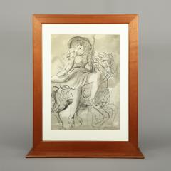 Reginald Marsh Merry Go Round GIrl A Double Sided Work - 4264374