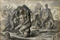 Reginald Marsh Water Sports Swimmers and Bathers at Coney Island - 1194502