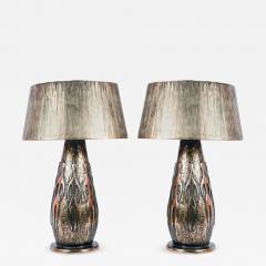 Regis Royant Pair of Bronze Table Lamps by Regis Royant - 723528