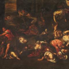 Religious painting from the 17th century the massacre of the innocents - 3921626