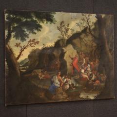 Religious painting from the 18th century Moses Drawing Water from the Rock - 3913979