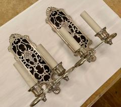 Remains Lighting Art Deco Silver Wall Light Sconces - 1871741