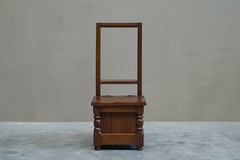 Remarkable Medieval Revival Accent Chair in Solid Oak Europe Mid 20th Century - 4803224