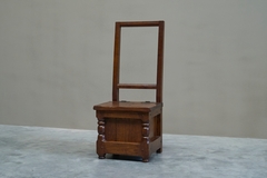 Remarkable Medieval Revival Accent Chair in Solid Oak Europe Mid 20th Century - 4803226