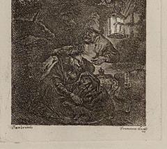 Rembrandt Etching 12 by Francesco Novelli Italy - 2084234