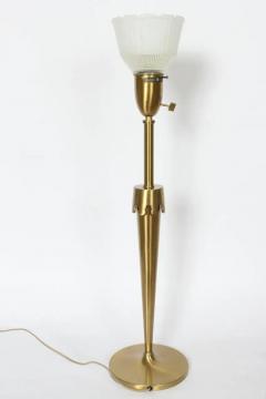 Rembrandt Lamp Company Pair Rembrandt Lighting Co Parzinger Style Brass Candlestick Torch Table Lamps - 3029743