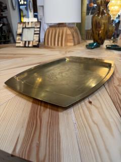 Remo Bombarieri Engraved Brass Tray - 4819654