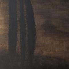Remy Allamand CYPRESS I PEREGRINATION Original painting on natural linen - 4307598