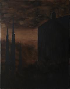 Remy Allamand THE CHAPEL PEREGRINATION Original painting on natural linen - 4310200