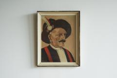 Remy de Pillecyn Remy de Pillecyn Man met hoed Oil on Canvas Belgium 1964 - 4468621