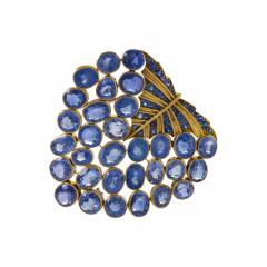 Ren Boivin Ren Boivin Sapphire Feuille Brooch - 2628472