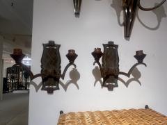 Ren Drouet 1940s bronze sconces in the style of Ren Drouet - 3992811