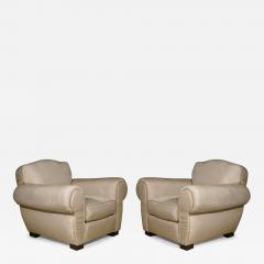 Ren Drouet Drouet for Au Bucheron pair of club chairs - 3082696