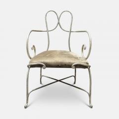 Ren Drouet Ren Drouet Wrought Iron Armchair circa 1940 - 3934940