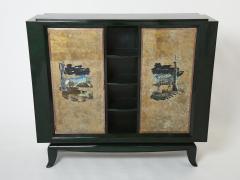 Ren Drouet Ren Drouet and Pierre Adrien Ekman Art deco lacquered cabinet 1938 - 2712354