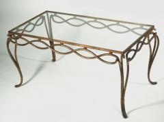 Ren Drouet Rene Drouet Gilt Forged Iron Coffee Table - 1590860