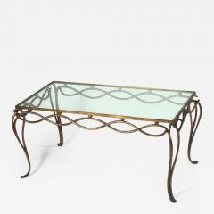 Ren Drouet Rene Drouet Gilt Forged Iron Coffee Table - 1592264