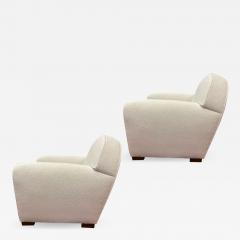 Ren Drouet Rene Drouet documented pair of comfy club chairs - 2144747