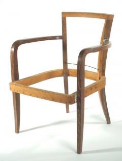 Ren Drouet Rene Drouet two pairs of cerused oak armchairs - 3316469