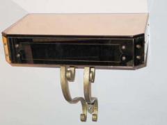 Ren Drouet Two French 1940s Wall Mounted Mirrored Console by Rene Drouet - 1781687