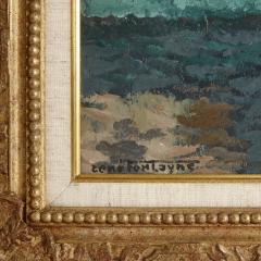 Ren Fontayne French Impressionist painting of a marina scene by Ren Fontayne - 4230905