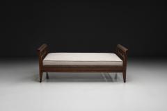 Ren Gabriel Daybed with Oak Cross Braced Frame by Ren Gabriel France ca 1945 - 4710912