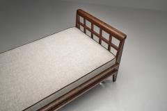 Ren Gabriel Daybed with Oak Cross Braced Frame by Ren Gabriel France ca 1945 - 4713455