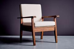 Ren Gabriel Pair of 1940s French Lounge Chairs in the Manner of Ren Gabriel - 4467406