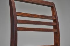 Ren Gabriel Pair of Model 103 Oak Side Chairs by Ren Gabriel France 1940s - 4696115