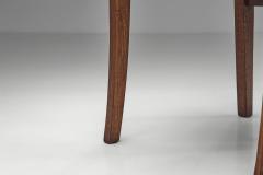 Ren Gabriel Pair of Model 103 Oak Side Chairs by Ren Gabriel France 1940s - 4696119