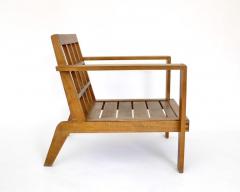 Ren Gabriel RENE GABRIEL FRENCH OAK WOOD LOUNGE CHAIR - 2252148