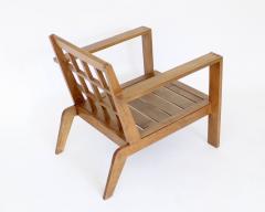 Ren Gabriel RENE GABRIEL FRENCH OAK WOOD LOUNGE CHAIR - 2252149