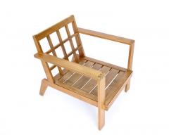 Ren Gabriel RENE GABRIEL FRENCH OAK WOOD LOUNGE CHAIR - 2252156