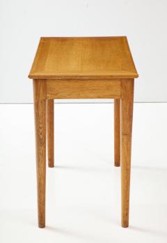 Ren Gabriel Ren Gabriel Oak Desk Side Table with Drawer France c 1945 - 2937860