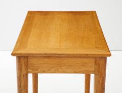 Ren Gabriel Ren Gabriel Oak Desk Side Table with Drawer France c 1945 - 2937861