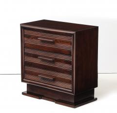 Ren Gabriel Ren Gabriel Three Drawer Small Chest Modernist Wood Handles France 1938 - 4662850