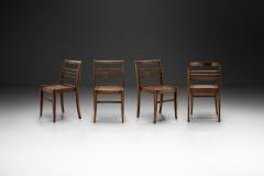Ren Gabriel Set of Four Model 103 Oak Dining Chairs by Ren Gabriel France 20th Century - 4454970