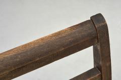 Ren Gabriel Set of Four Model 103 Oak Dining Chairs by Ren Gabriel France 20th Century - 4454976